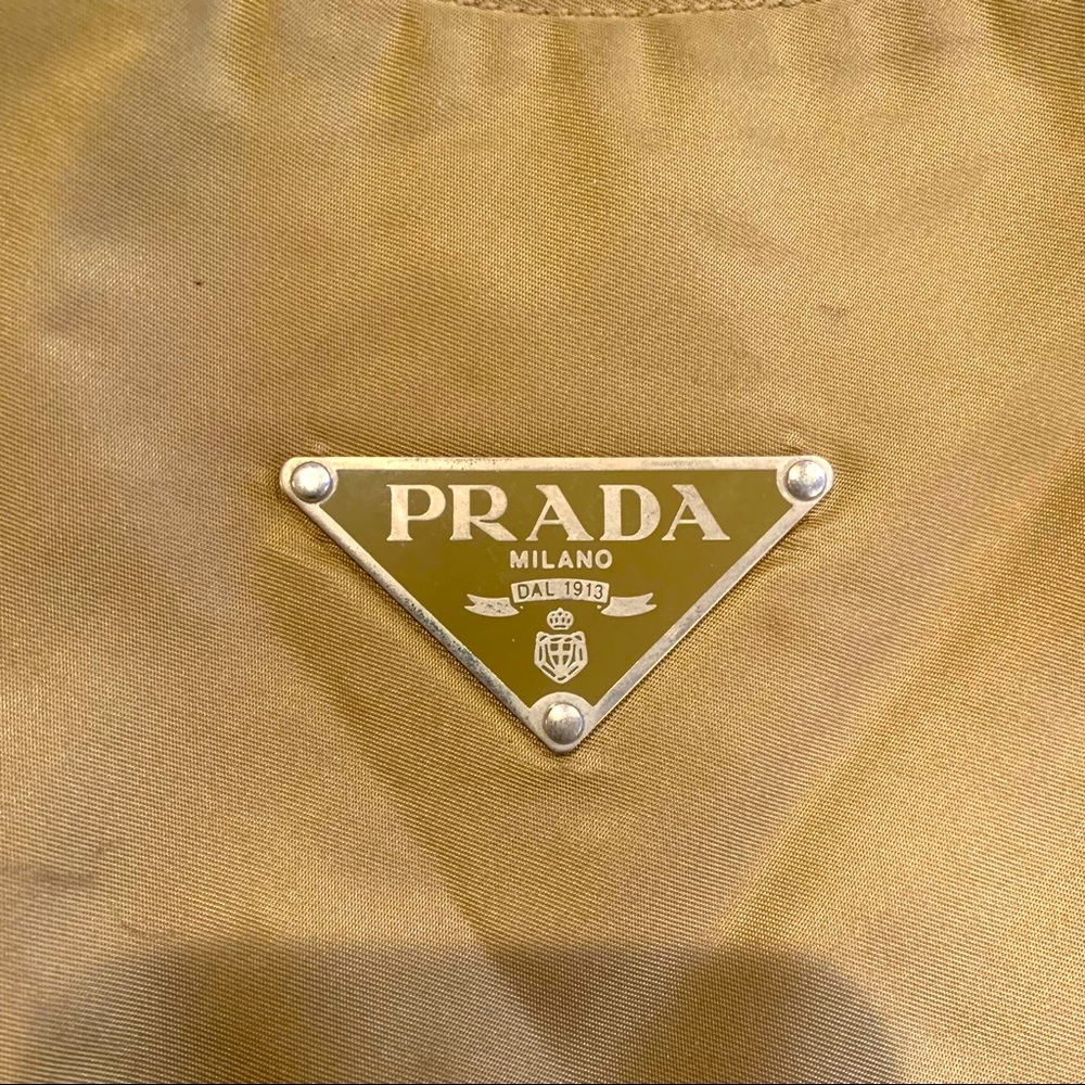 PRADA Beige Tissut Nylon shoulder bag